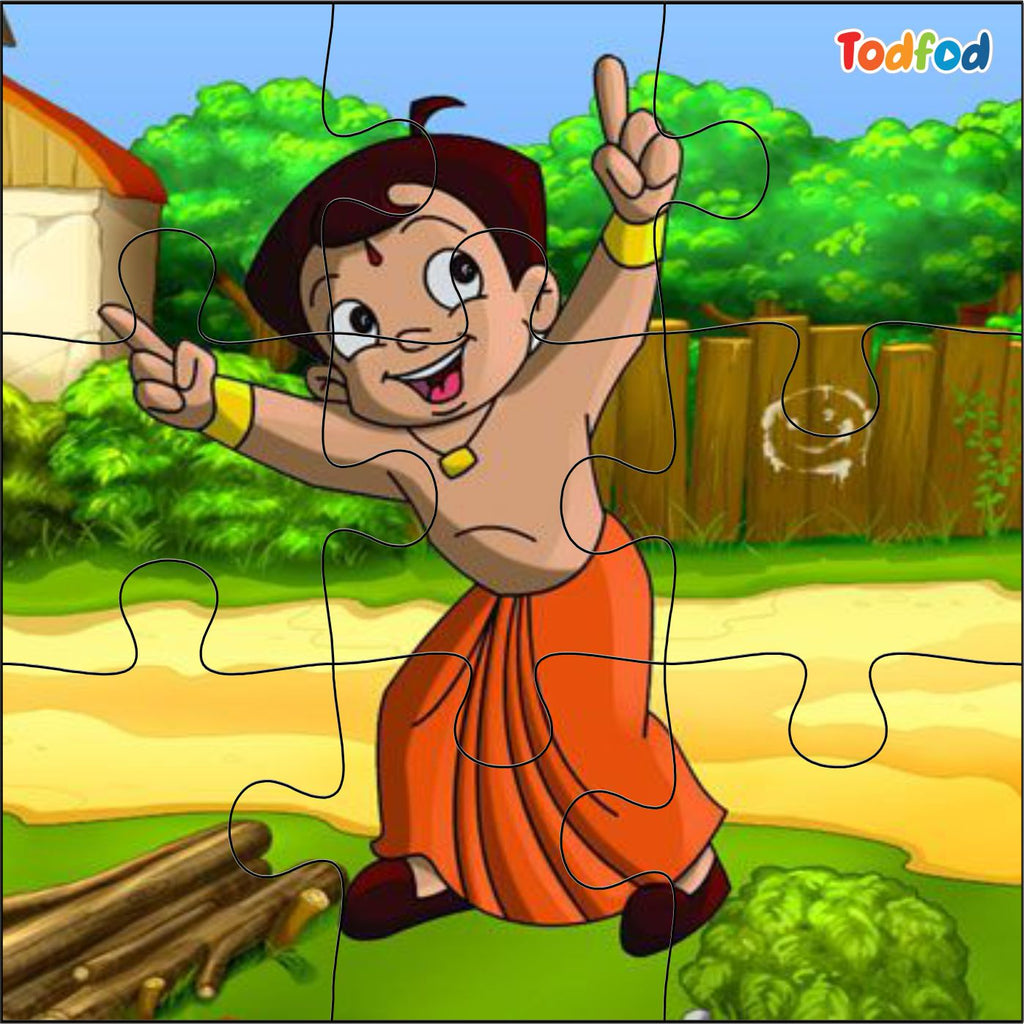 Wooden Jigsaw Puzzles - Chota Bheem & Friends Anime Cartoon Characters