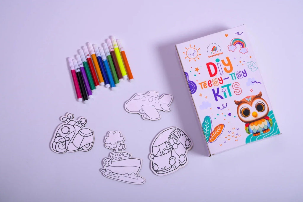 Teeny Tiny DIY Car Painting Kit for Kids – 3‑in‑1 Vehicle Craft Set | ilearnngrow