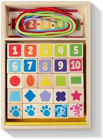 Number Lacing Set Kids Montessori Puzzle