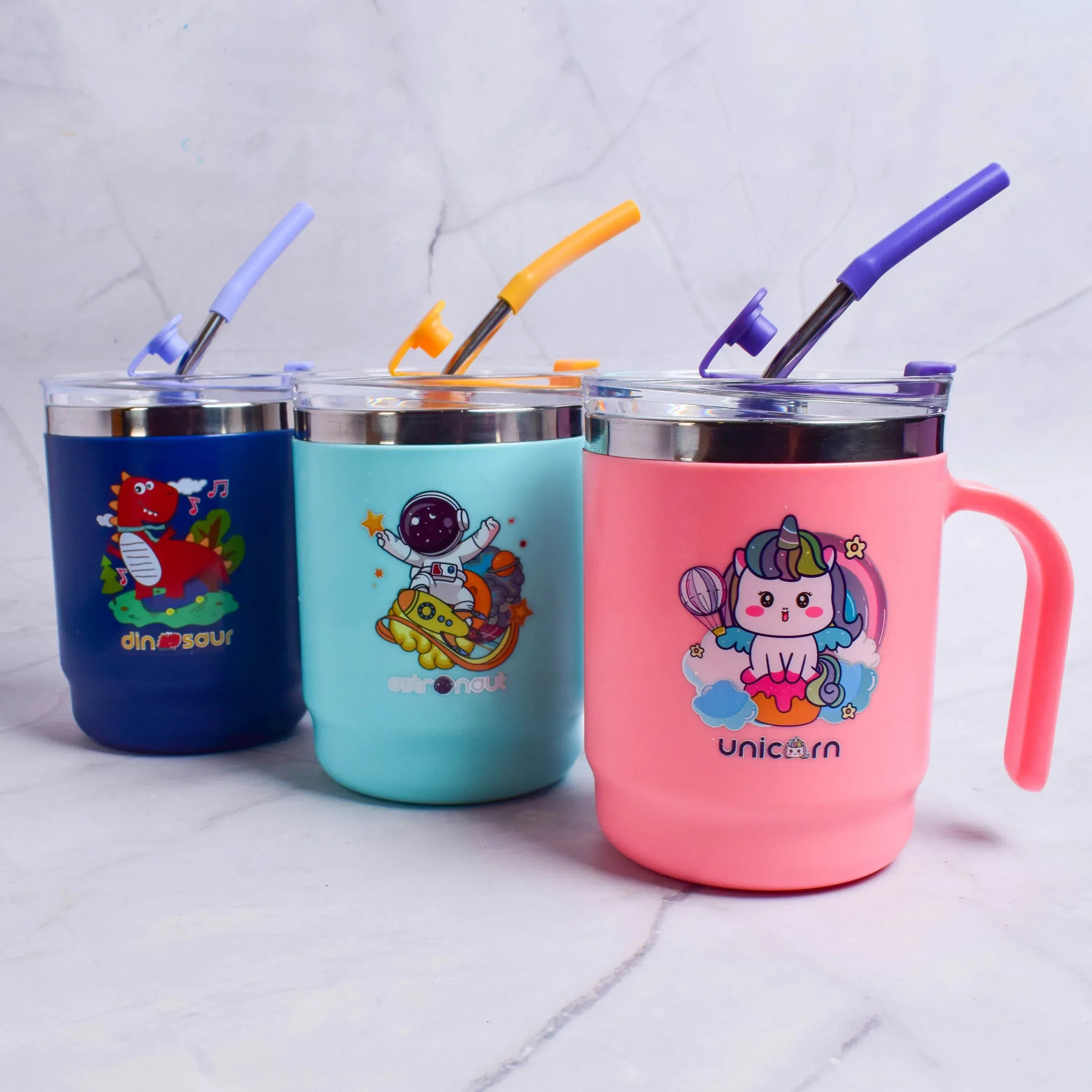 iLearnNGrow Space Sipper Bottle – Kids Sipper Bottle with Straw | Cute Space Water Bottle