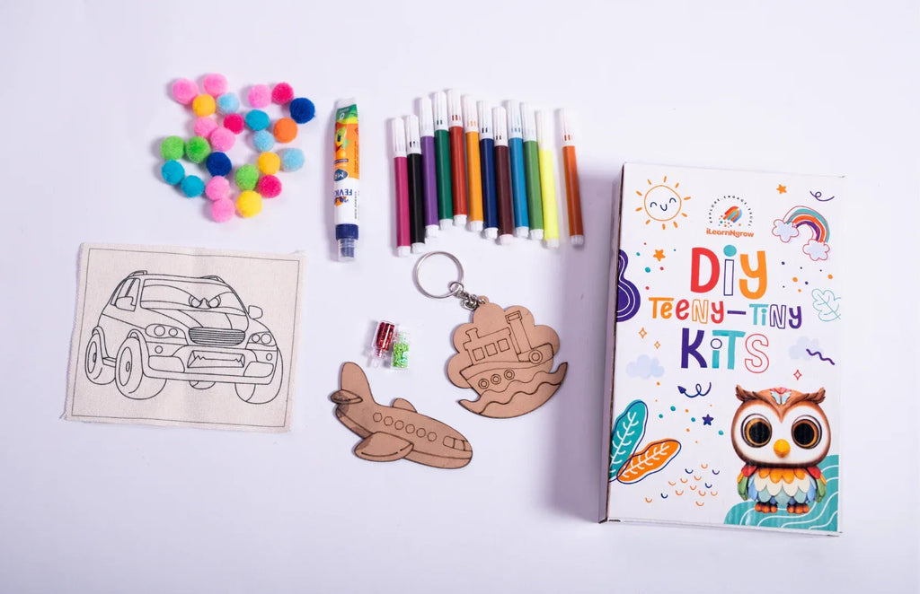 Teeny Tiny DIY Car Painting Kit for Kids – 3‑in‑1 Vehicle Craft Set | ilearnngrow