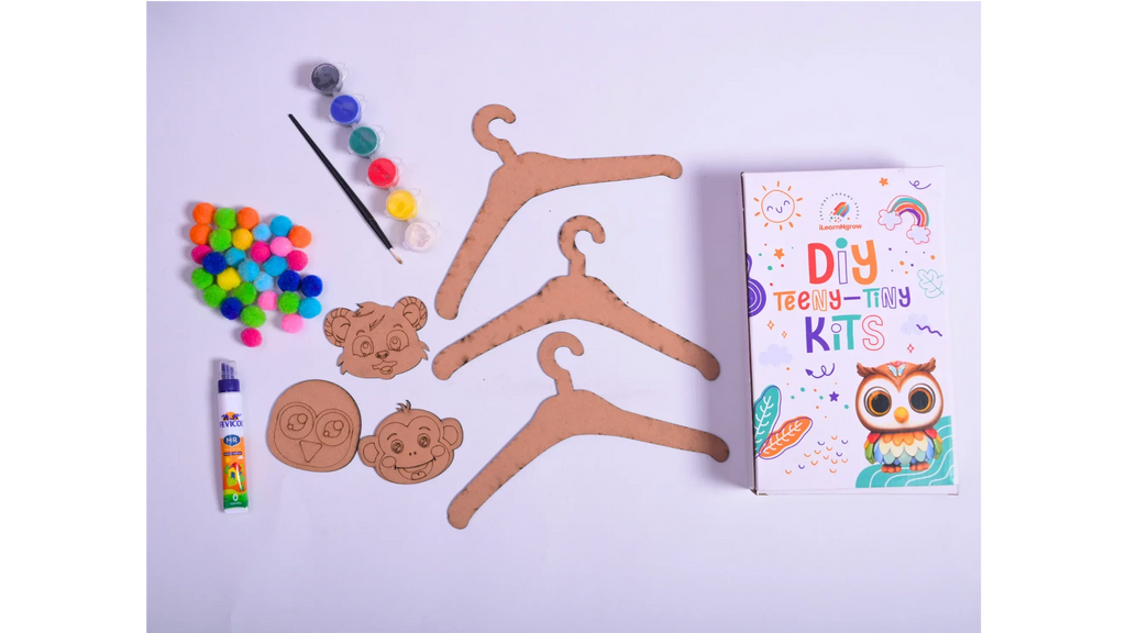Teeny Tiny DIY Wooden Hanger Craft Kit – Set of 3 Craft Kit for Kids