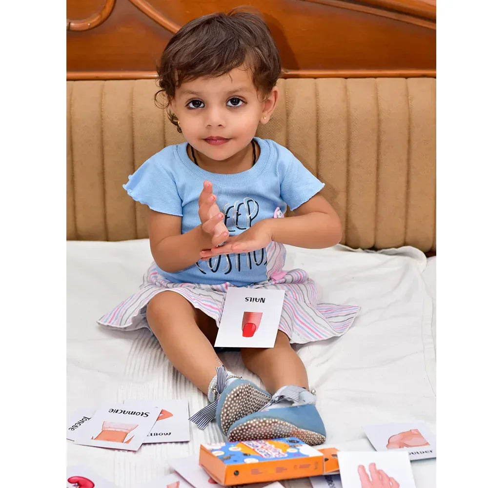 iLearnNGrow Baby’s First Body Parts Flash Cards – Educational Learning Flashcard Set for Kids