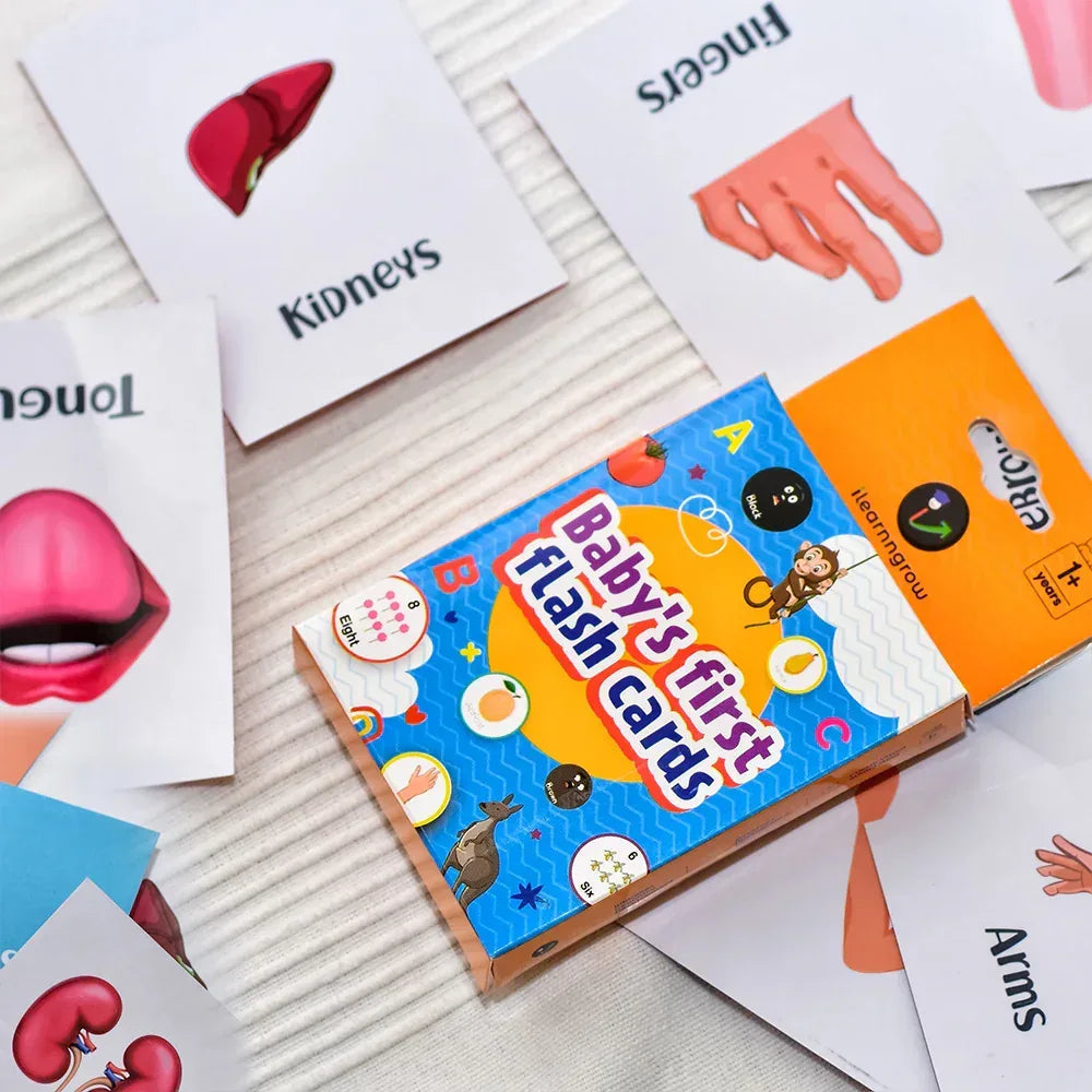 iLearnNGrow Baby’s First Body Parts Flash Cards – Educational Learning Flashcard Set for Kids