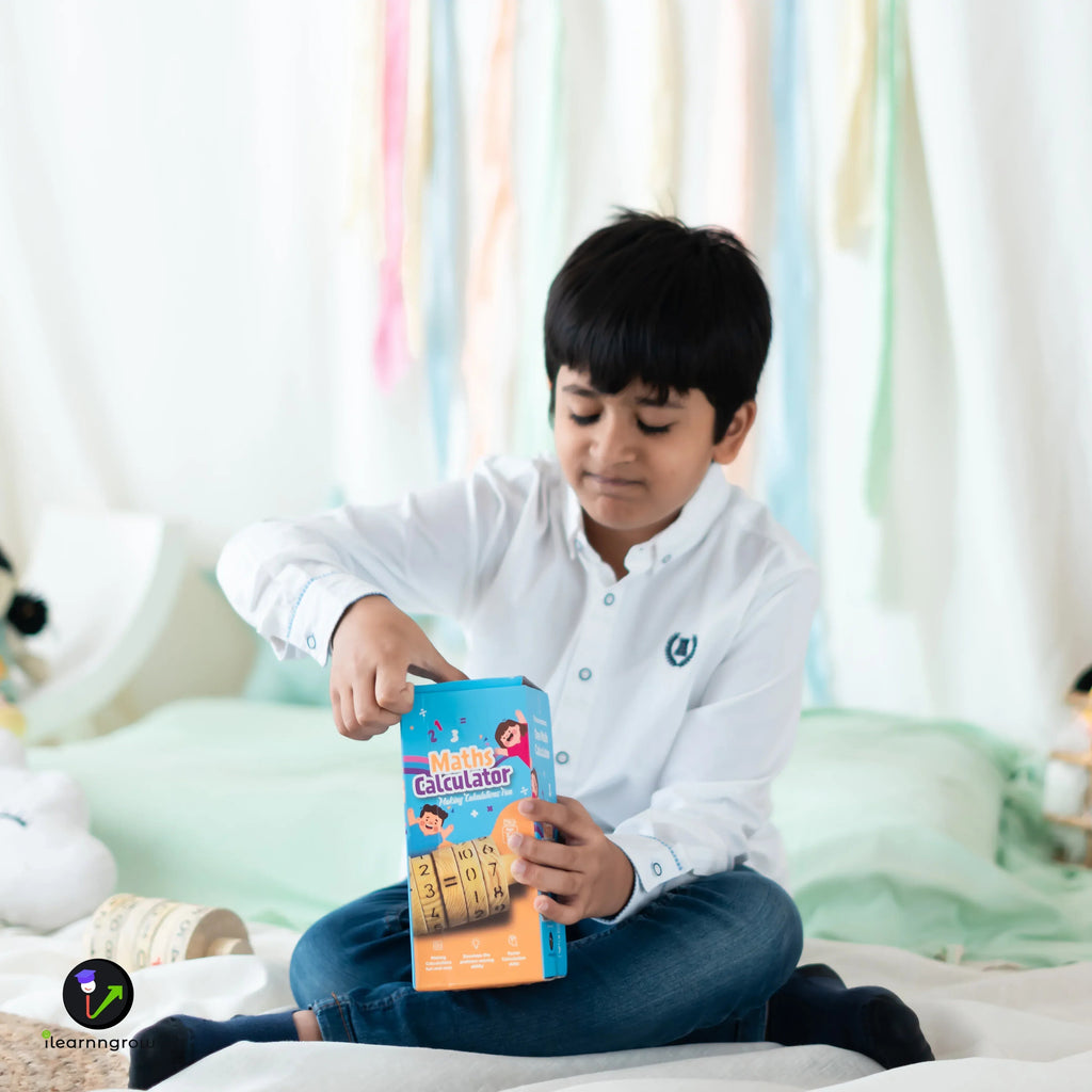 iLearnNGrow Maths Calculator – Interactive Wooden Learning Calculator for Kids