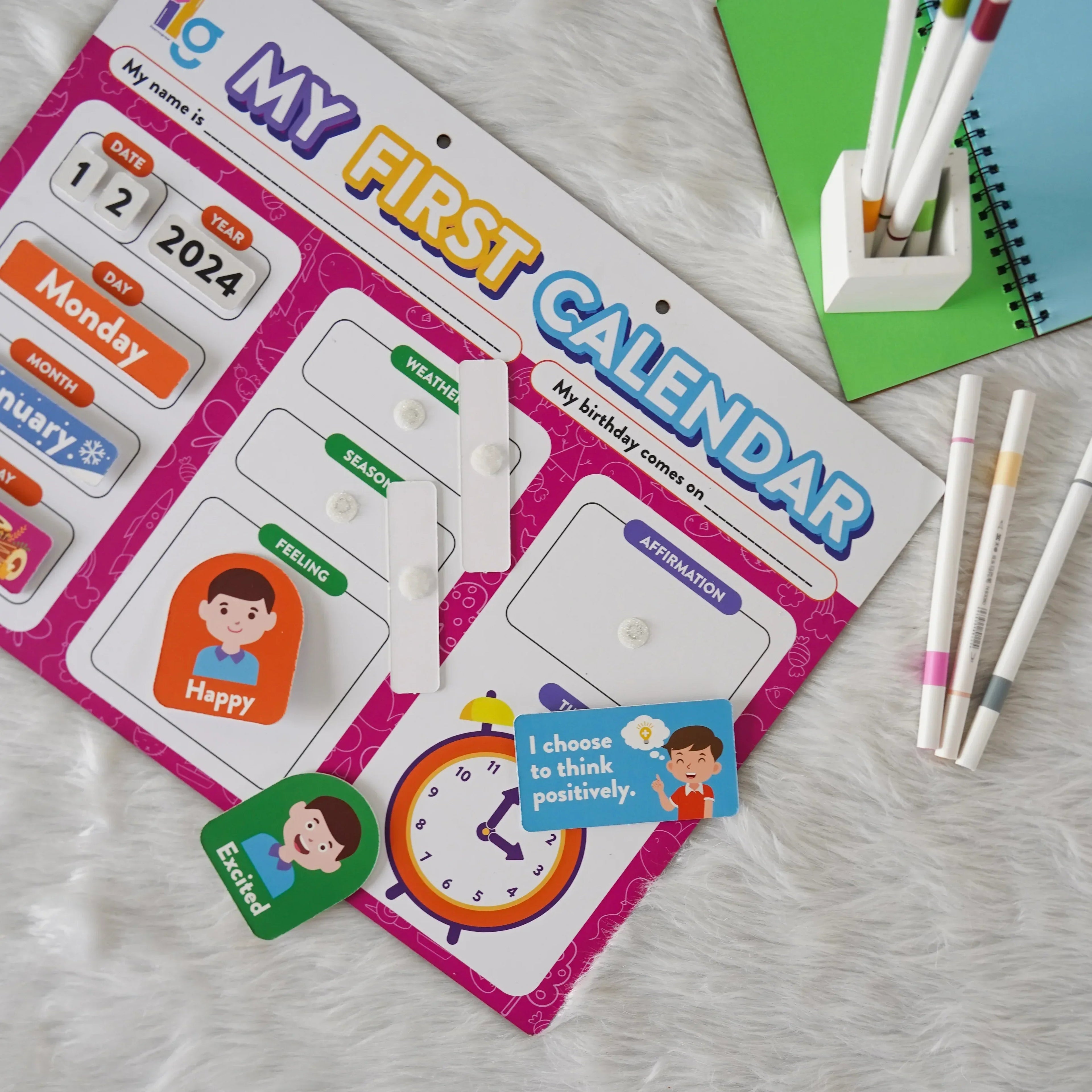 iLearnNGrow My First Home Calendar – Fun & Interactive Calendar for Kids