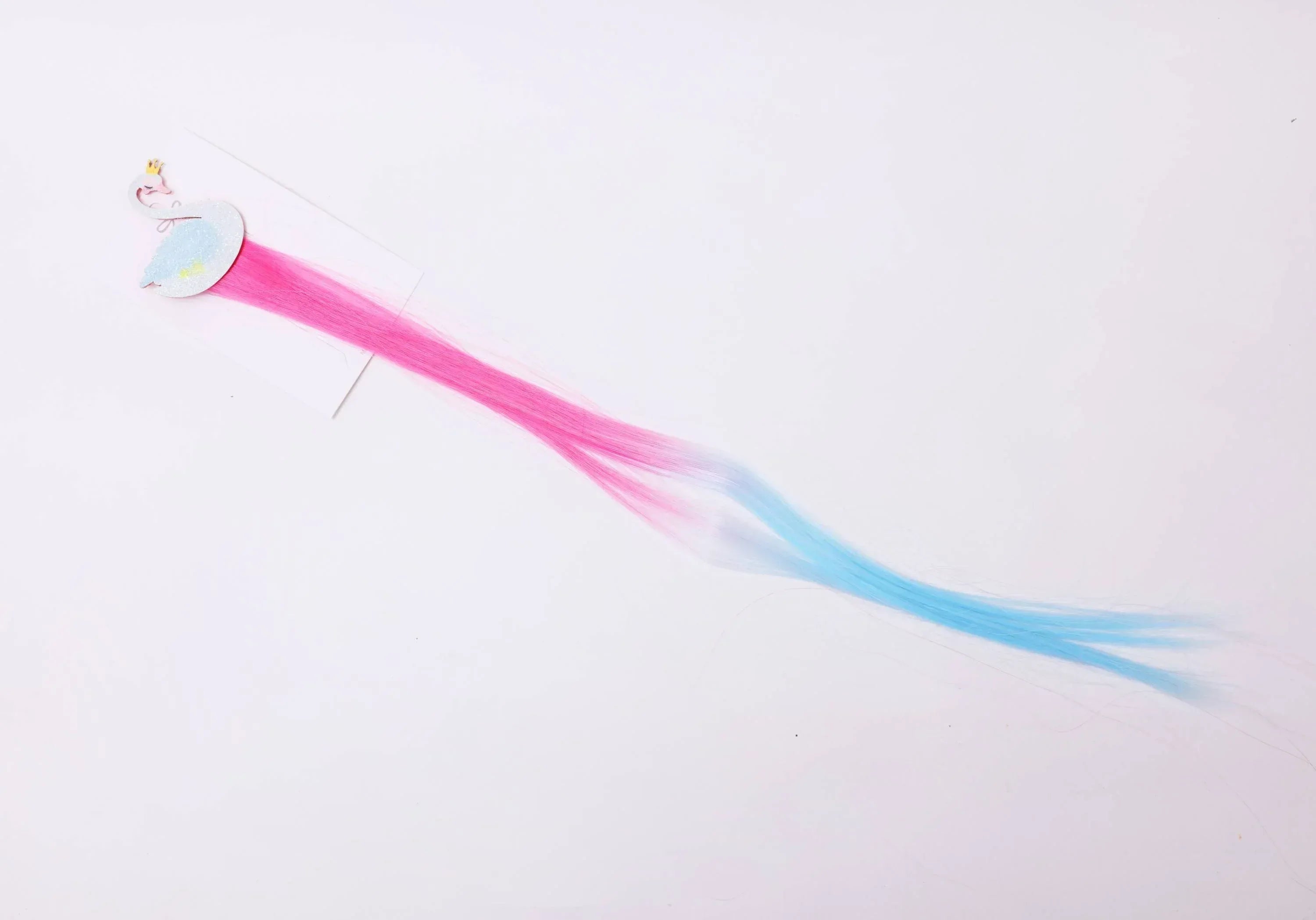 iLearnNGrow Swan Hair Extension for Kids – Colorful Clip-On Hair Accessory for Kids