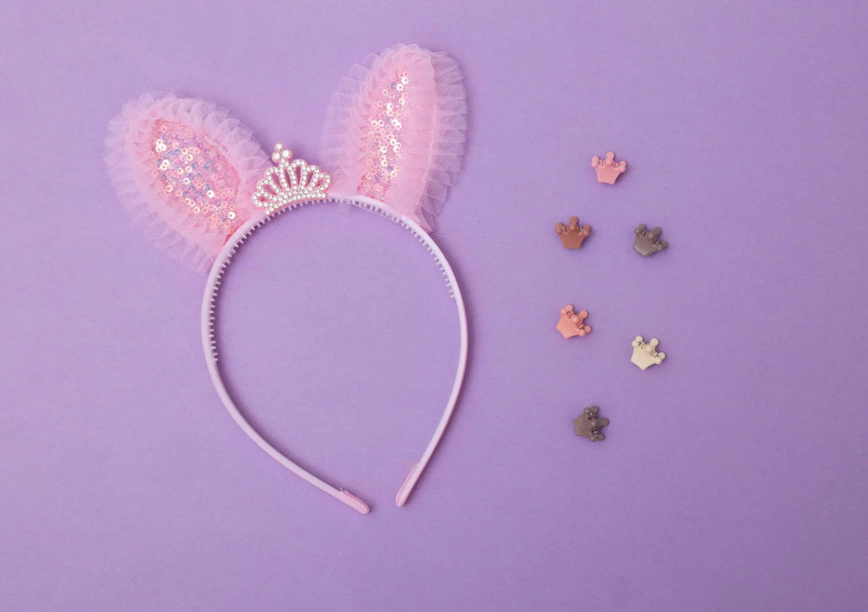 iLearnNGrow Princess Hair Accessories Set (Pastel Pink)