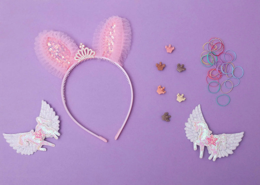 iLearnNGrow Princess Hair Accessories Set (Pastel Pink)