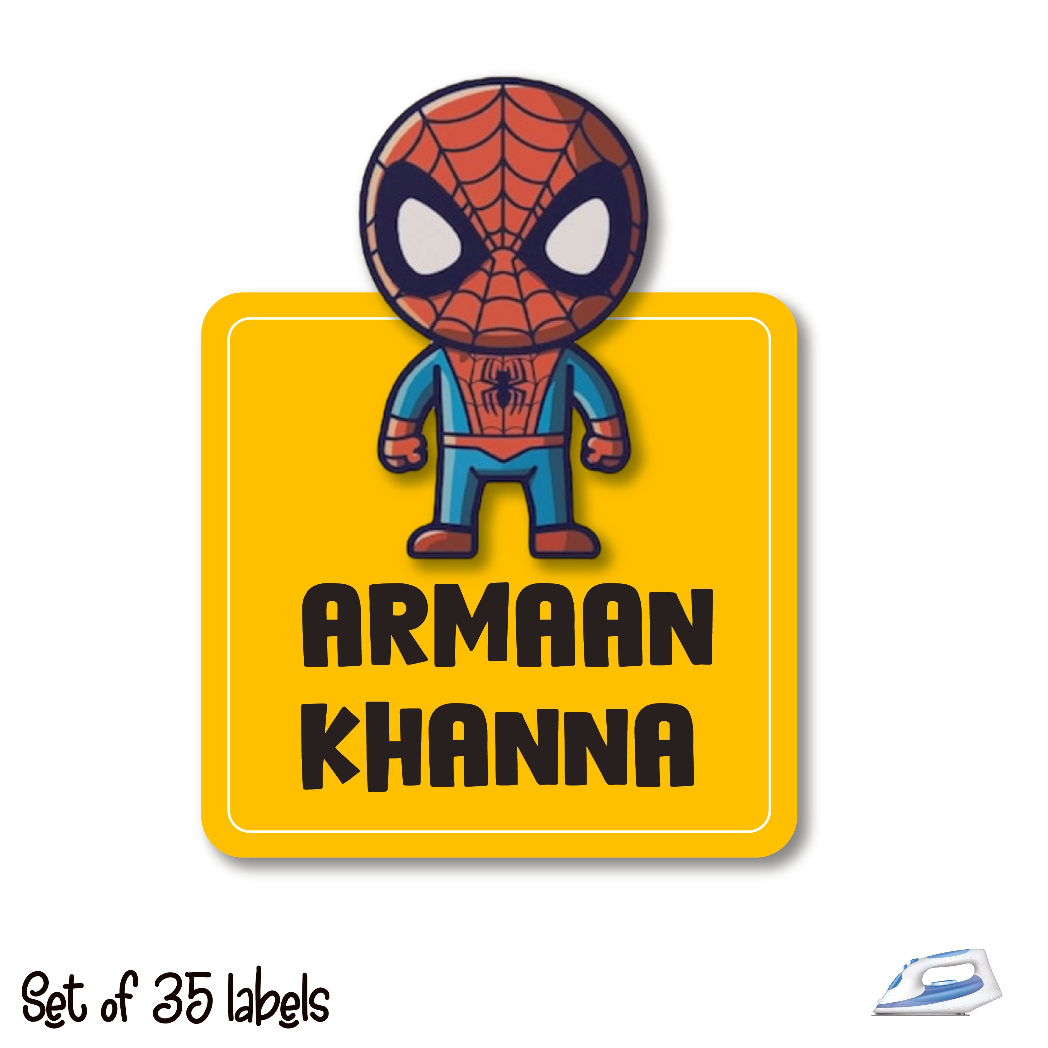 Personalized Iron On Labels (Shape)