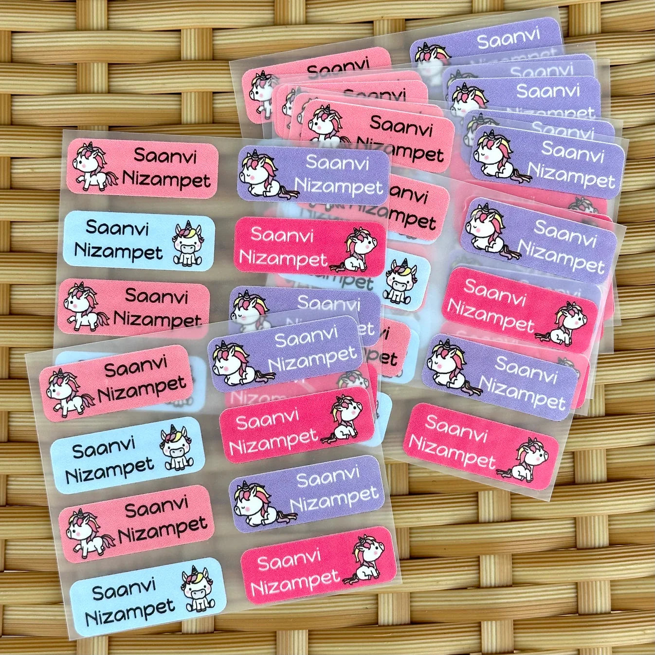 Personalized Iron On Labels (Rectangular)