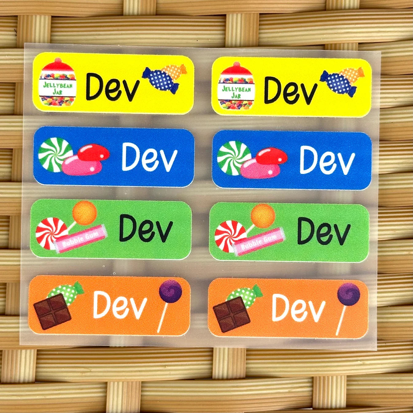 Personalized Iron On Labels (Rectangular)