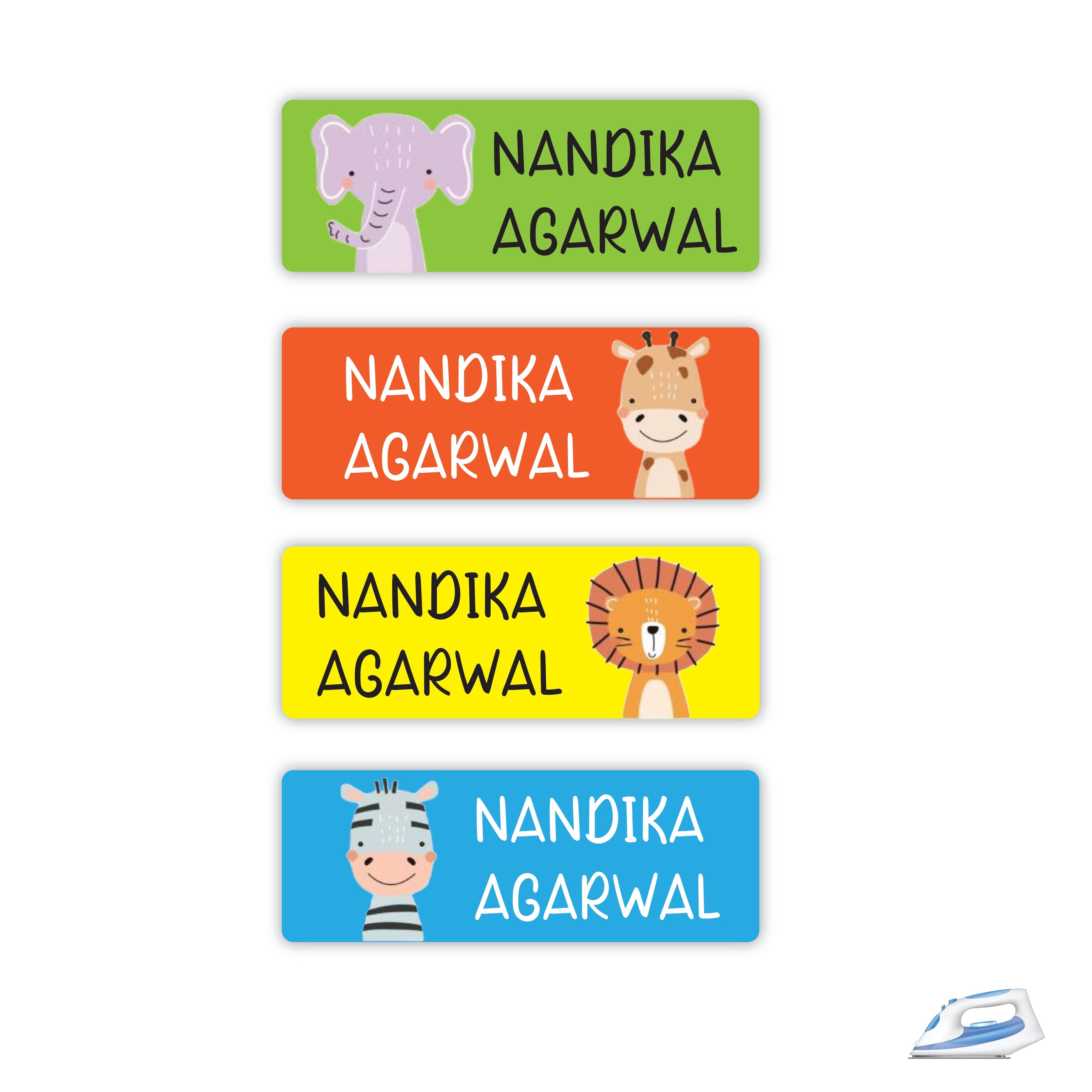 Personalized Iron On Labels (Rectangular)