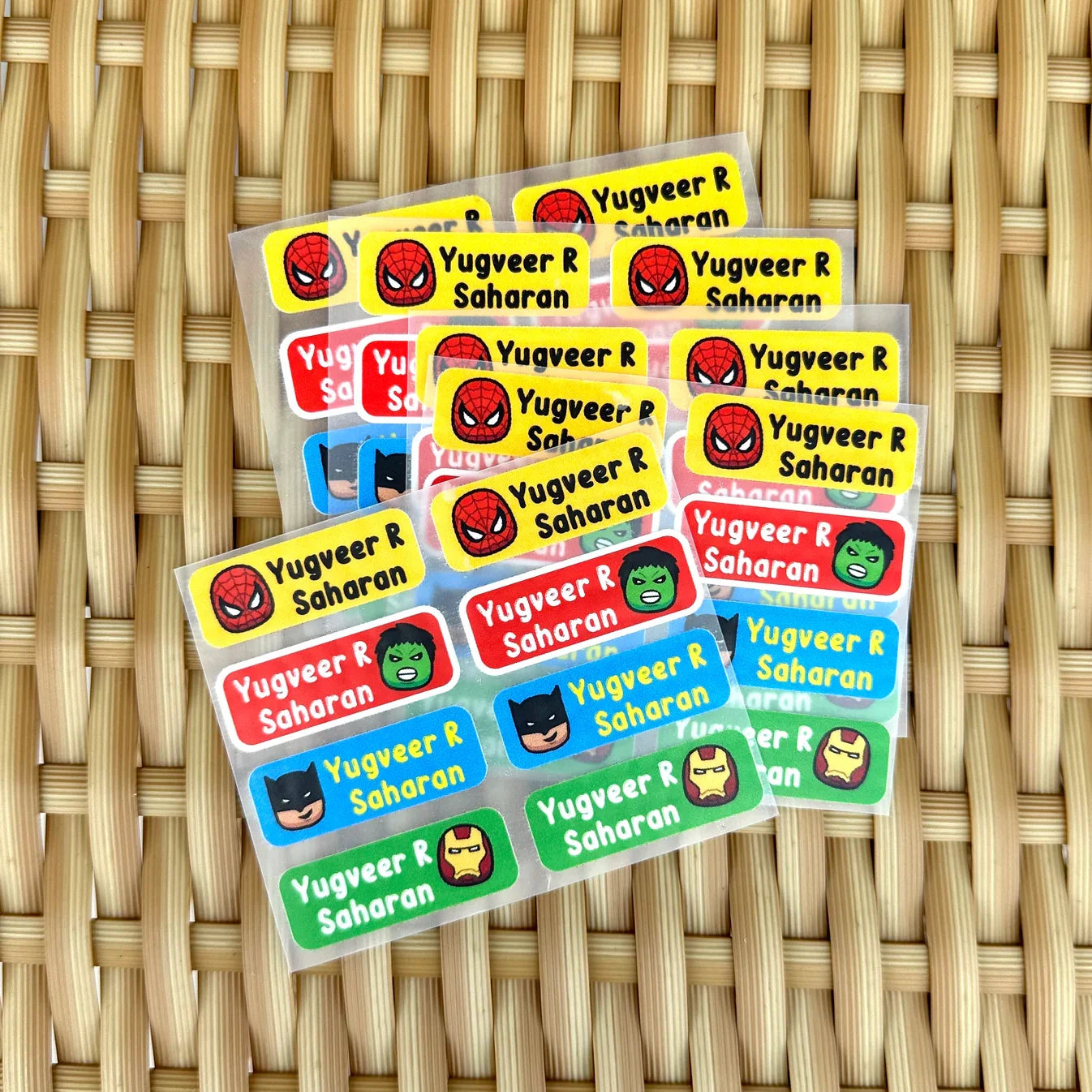 Personalized Iron On Labels (Rectangular)