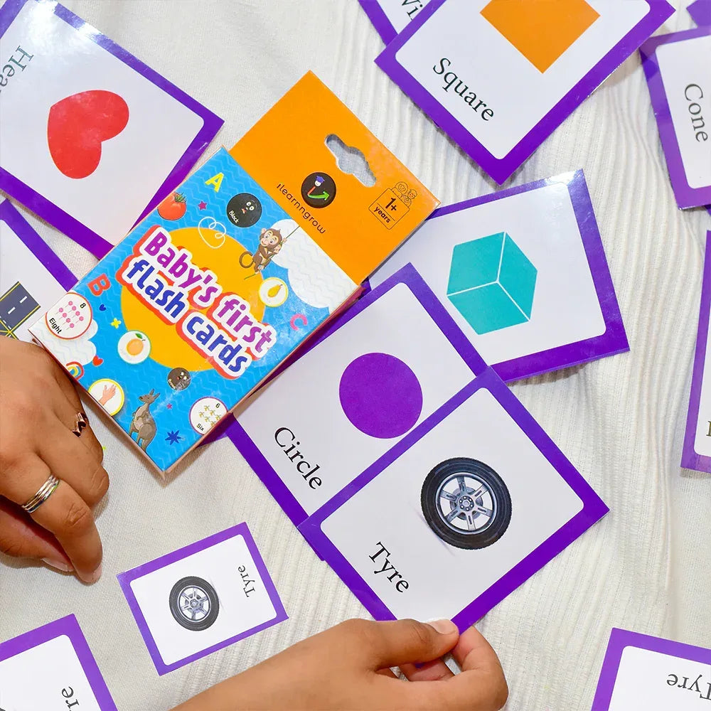 iLearnNGrow Baby’s First Shape Flash Cards – Shape Learning Flashcard Set for Kids
