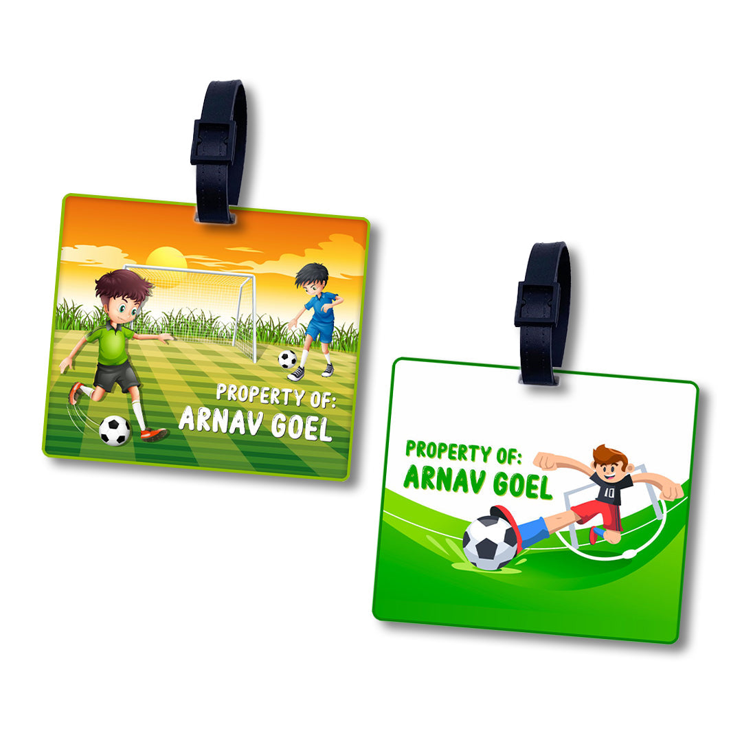 Personalised Luggage Tags -Sports Fan