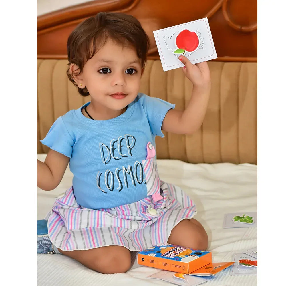 iLearnNGrow Baby’s First Fruits Flash Cards – Interactive Learning Flash Card Set for Kids