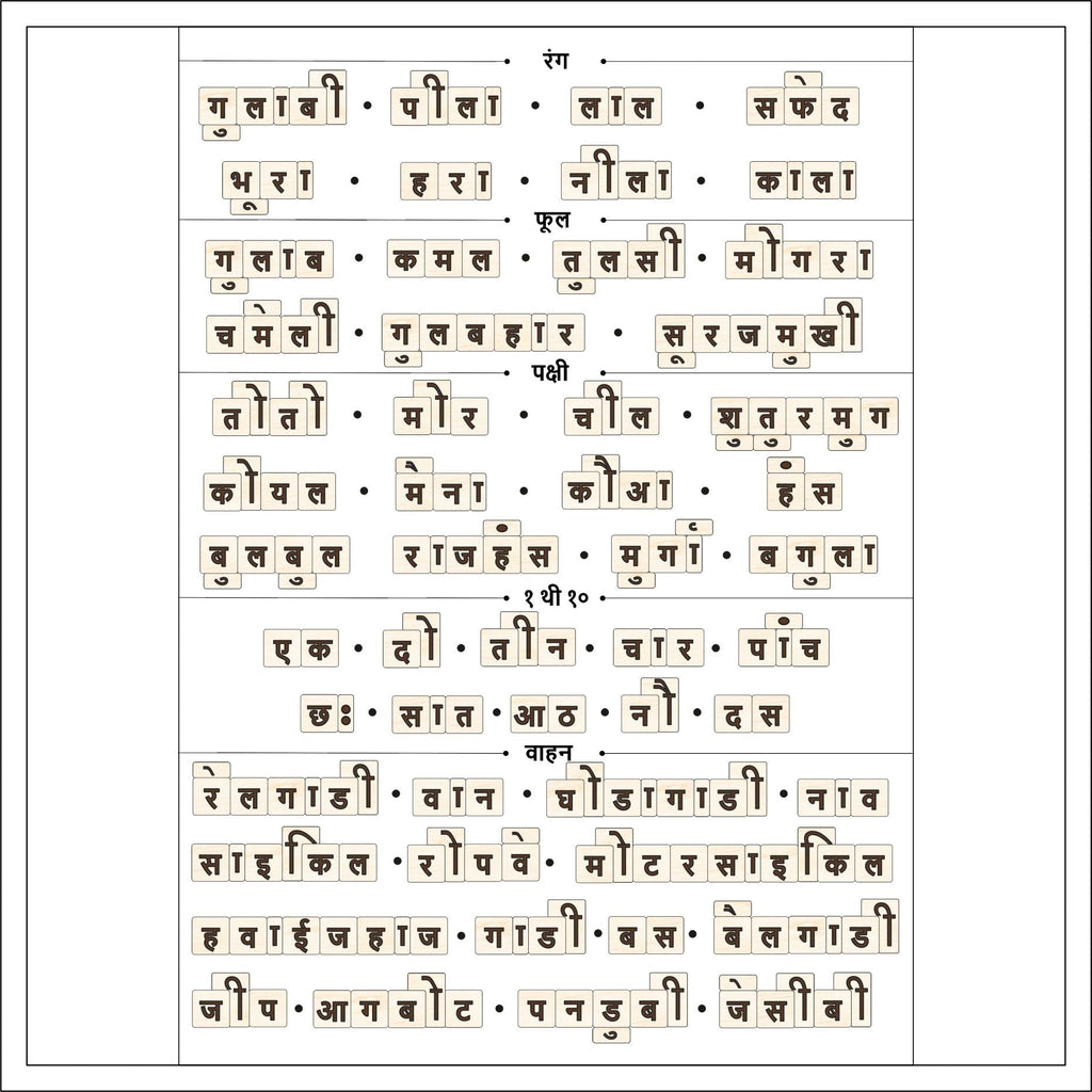 Hindi Shabd Rachna Learning Game