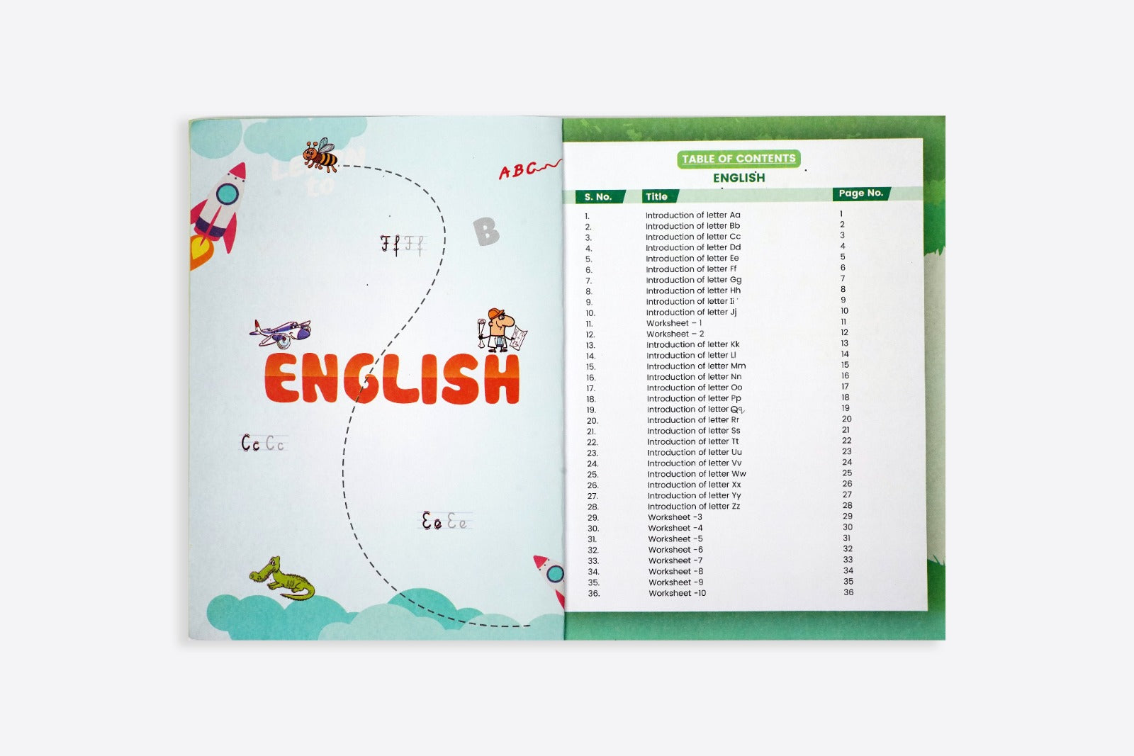 Early Learning Activity Books -Part 1 , Age Group 4+ years